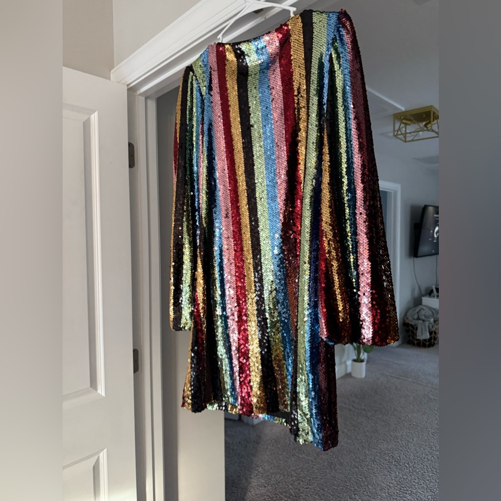 Lucy Paris long sleeve sequin dress